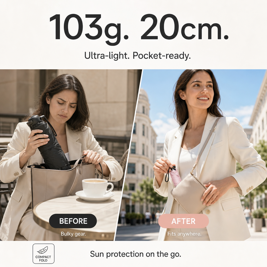 ☀️☔ ¡OFERTA 50% OFF! Paraguas Ultraligero UPF50+ – Protección Total