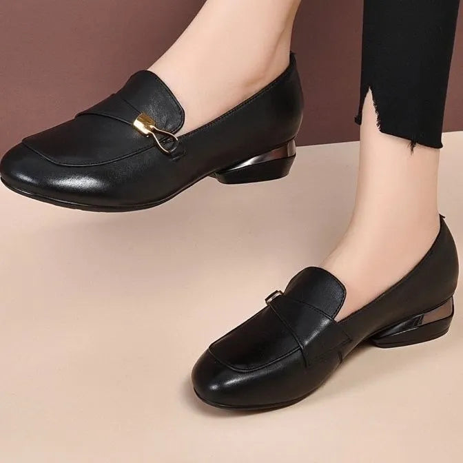 Zapato Ortopédico Cuero Suave Esencia Camino Serenidad, Comodidad Sin Dolor Todo el Día