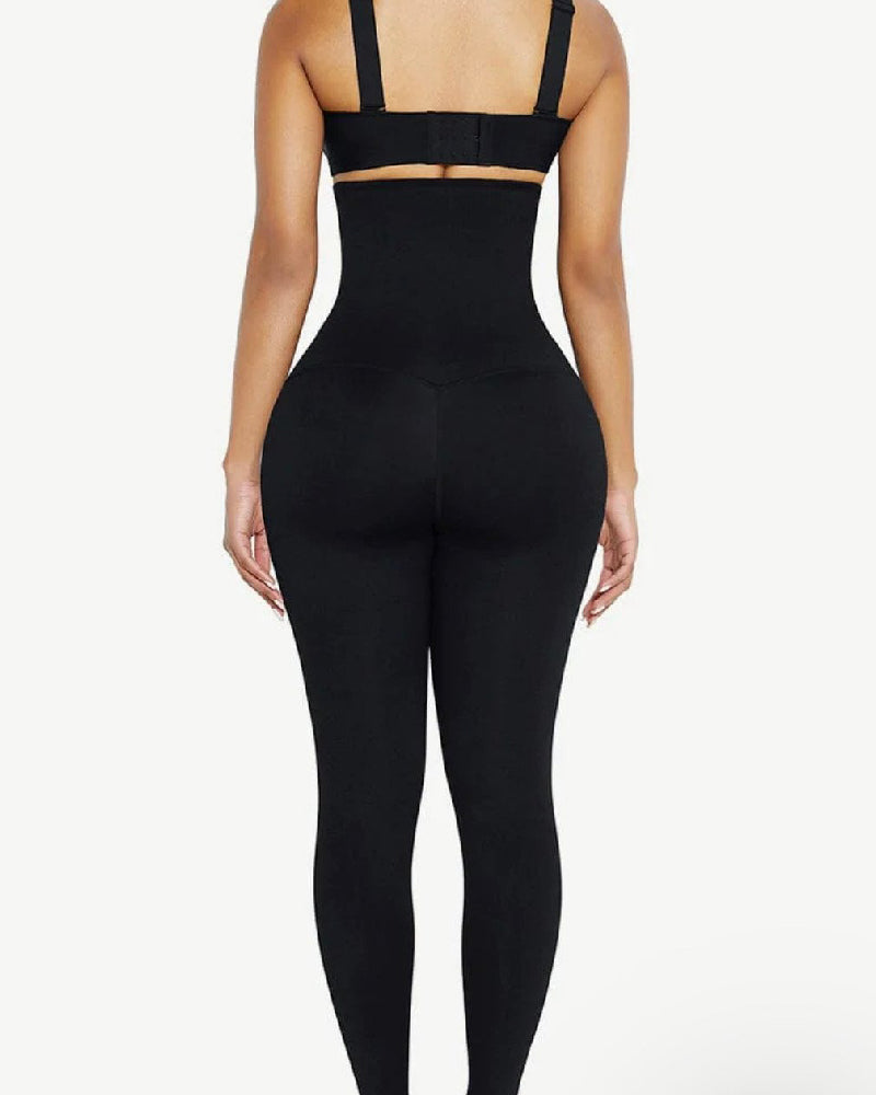 Leggings de Cintura Alta 2 en 1 con Cierre, Ajuste Slim y Control de Abdomen para Gimnasio