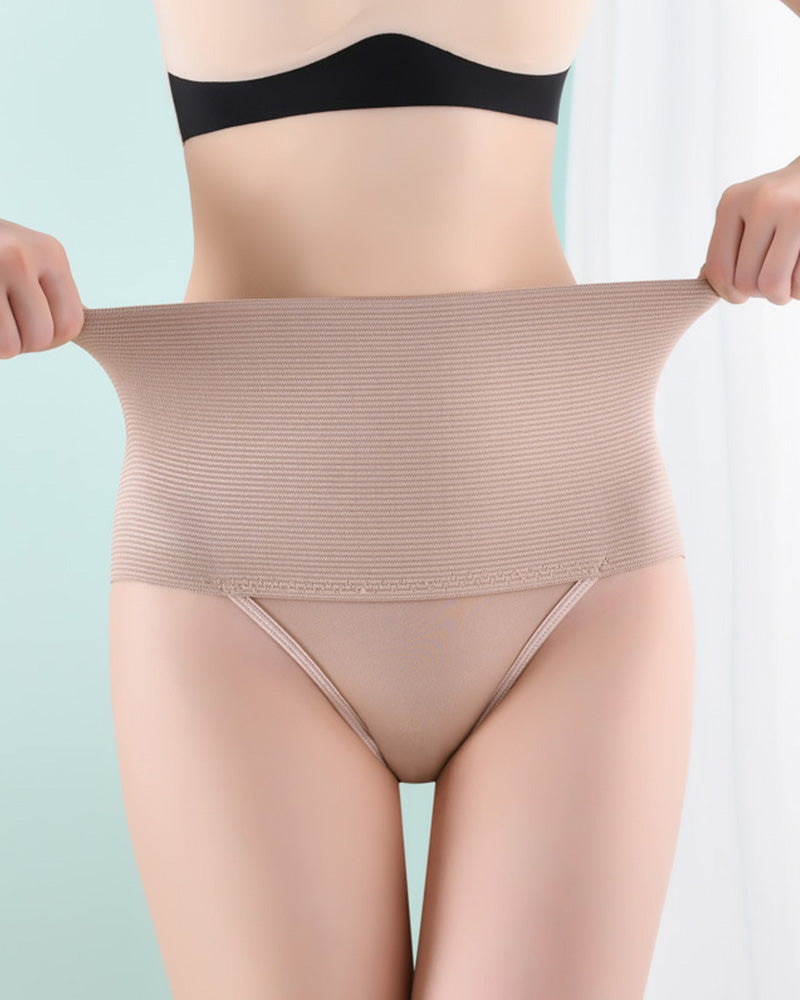 Braga de Cintura Media Control de Abdomen Tanga Reductora Moldeadora de Cuerpo