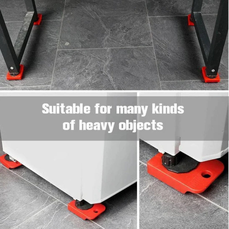 🔥✨ Mueble con Sistema de Elevación – 4 Bloques Deslizantes, Capacidad de Carga de 150kg y Rodillos para Proteger el Piso 🏠🔧