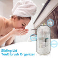 🪥✨ Organizador de Cepillos de Dientes con Tapa Deslizable – Higiénico, Práctico y Perfecto para un Baño Ordenado 🚿🌟