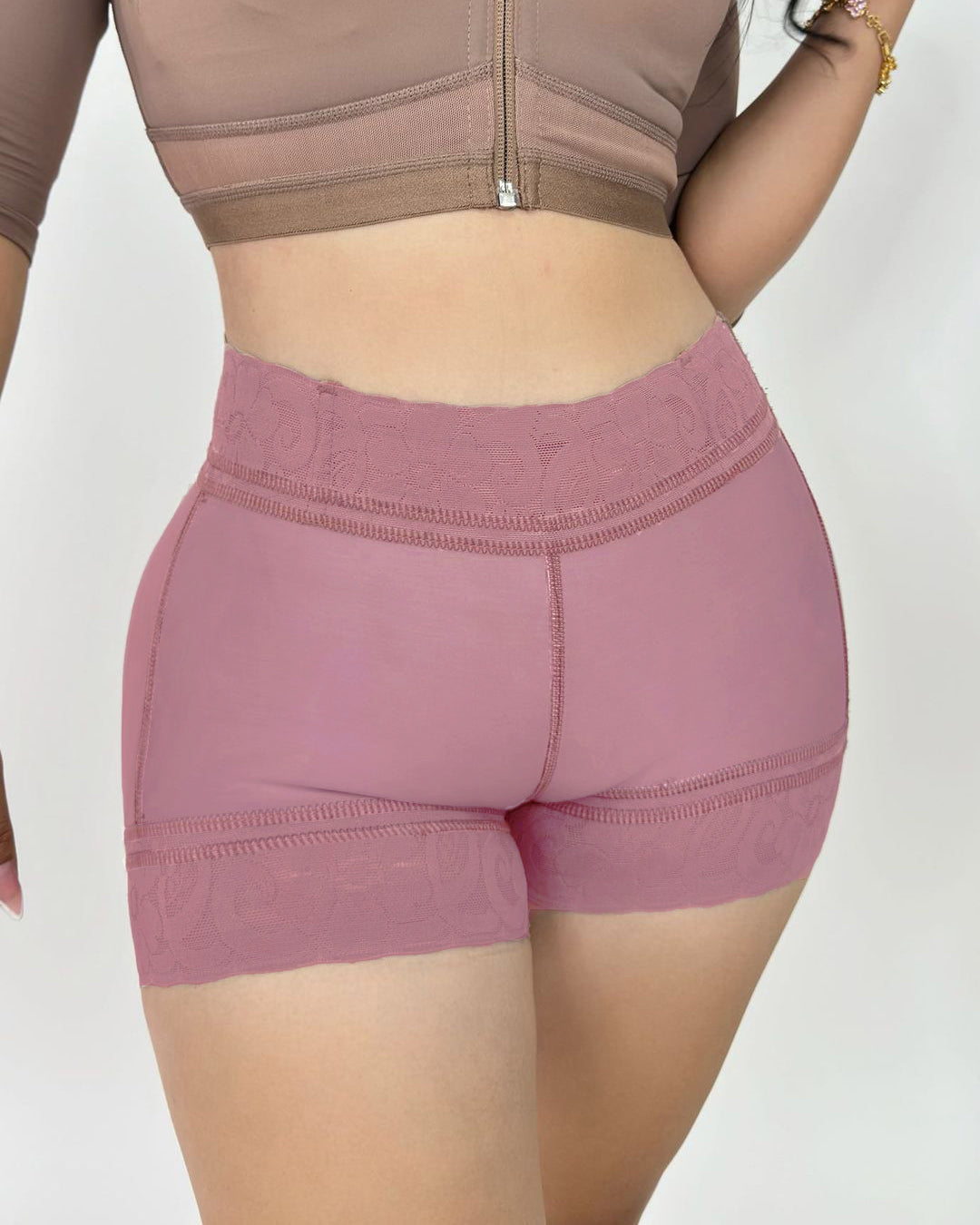 Shapshe® Shorts Moldeadores Femeninos Sin Costuras con Encaje, Levantacola y Control de Abdomen