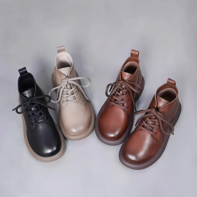 Botas Ortopédicas Cuero Suave Cumbre Armonía Esencia, Confort y Postura Saludable Todo el Día