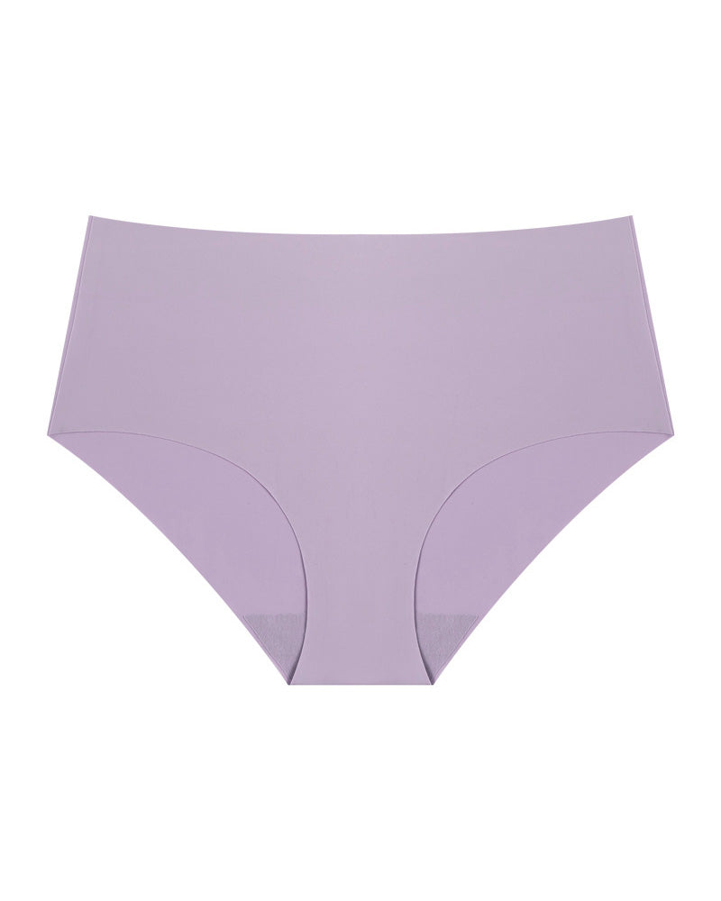 Bragas femeninas sin costuras de seda helada, transpirables, cómodas, tipo triángulo y de cintura media