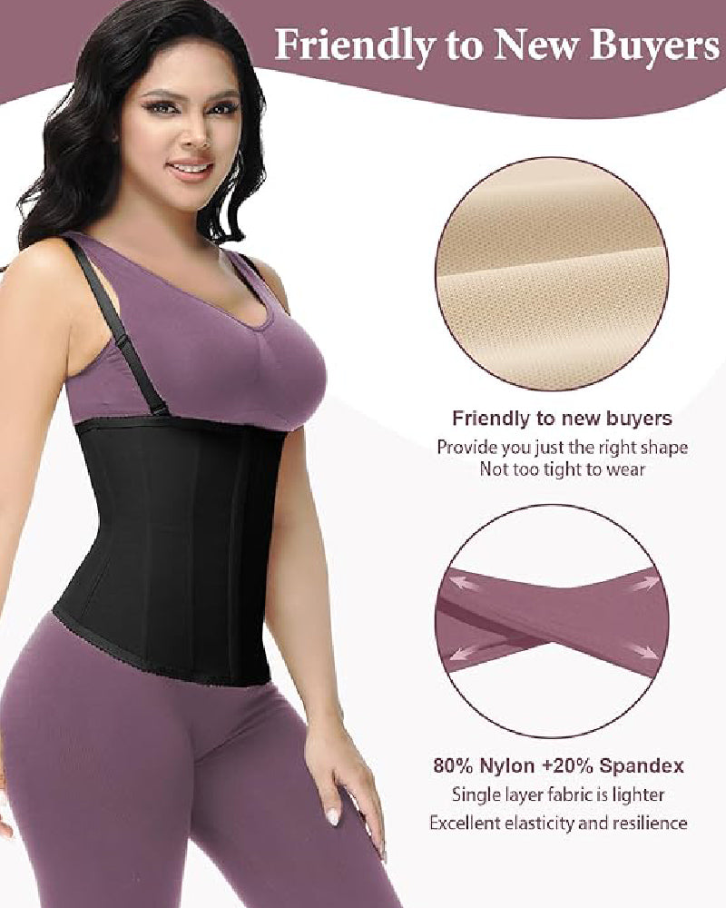 Shapshe® Faja Cinturilla Moldeadora de Uso Diario con Tirantes Removibles Corset Ajustable para Control de Abdomen