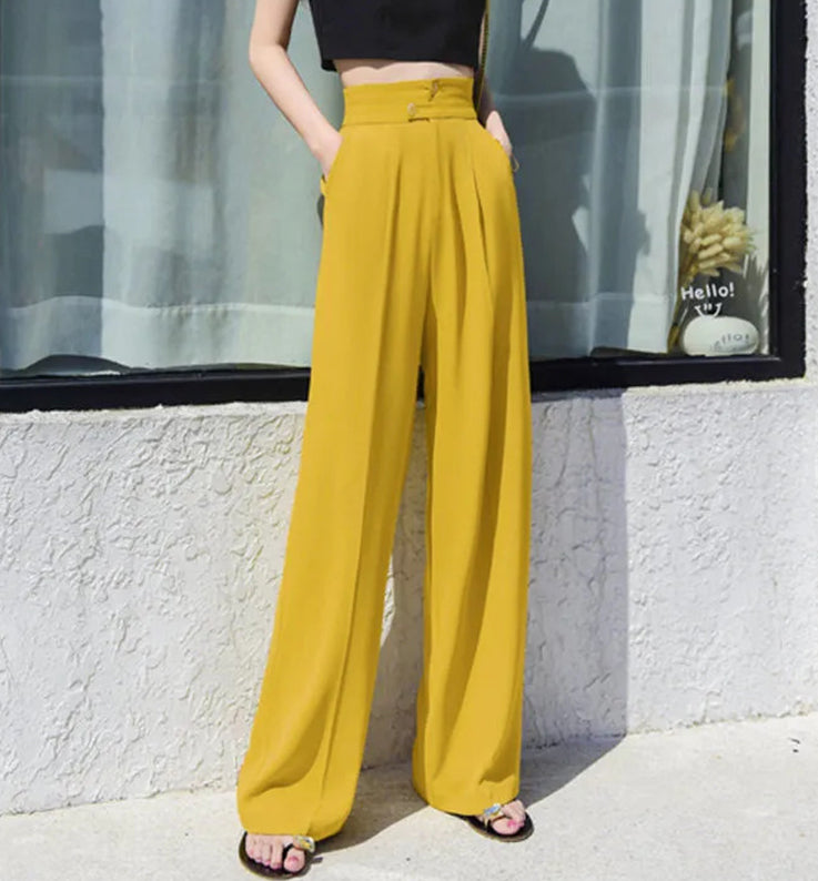 💞 Pantalones Informales de Pierna Ancha para Mujer – Estilo Cómodo y Elegante para Todos los Días ✨👖