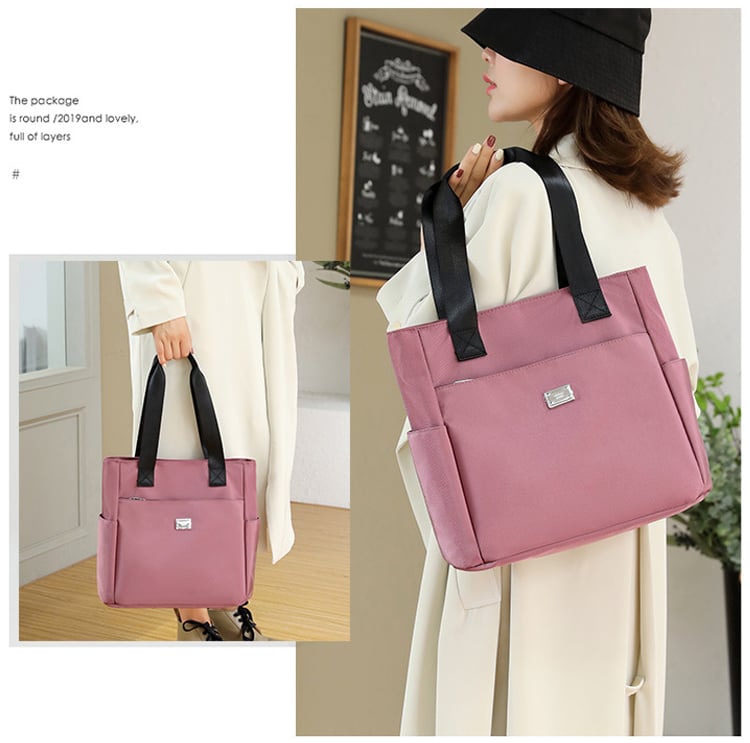 👜 Bolso de Hombro de Nailon Impermeable 🌧️ Con Múltiples Bolsillos de Gran Capacidad 🎒 Ideal para tu día a día ✨