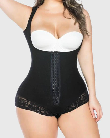 Shapshe® Body moldeador de encaje para mujer con control de abdomen y busto abierto