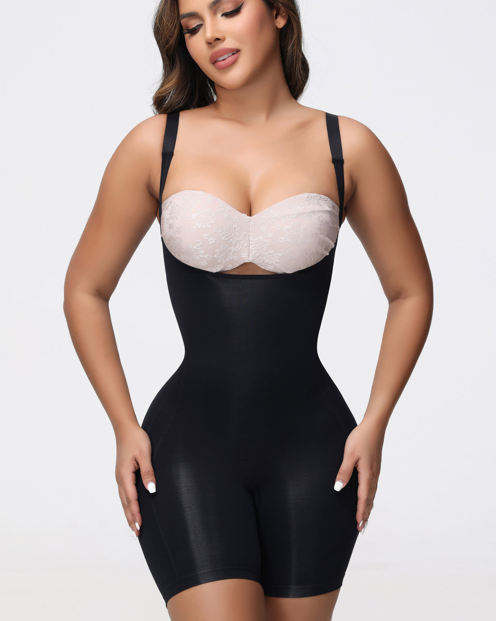 Shapshe® Body Moldeador Sin Costuras con Escote Abierto y Control de Abdomen