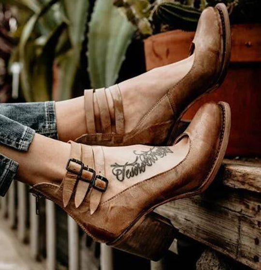 ✨2023 Nuevas llegadas✨Sandalias mujer piel tacon alto(compra 2 pares envío gratis)