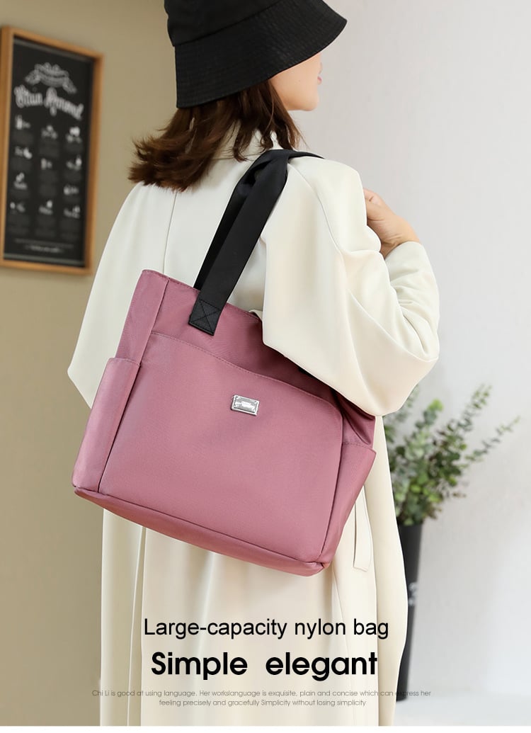 👜 Bolso de Hombro de Nailon Impermeable 🌧️ Con Múltiples Bolsillos de Gran Capacidad 🎒 Ideal para tu día a día ✨