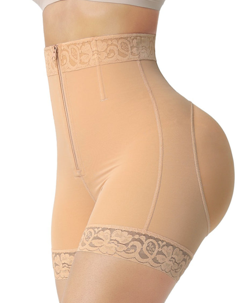 Shapshe® Short moldeador con cinturilla media, control de abdomen, cierre frontal, alta compresión y levantador de glúteos