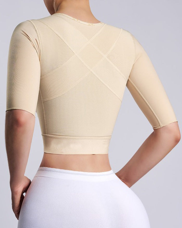 Corrector de Postura Shapshe® Camiseta Moldeadora con Moldeador de Brazos y Hebilla Frontal Slimmer Top