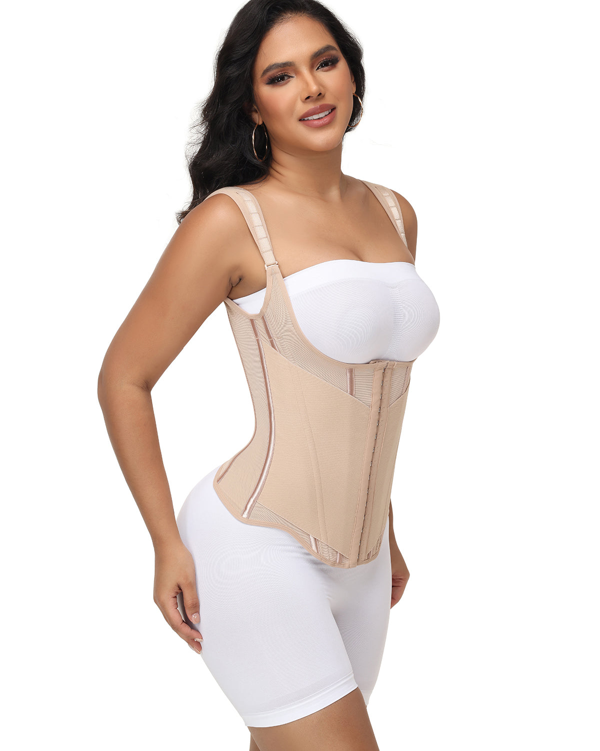 Shapshe® Top tipo Tank Curvo para Mujer con Cinturilla Modeladora