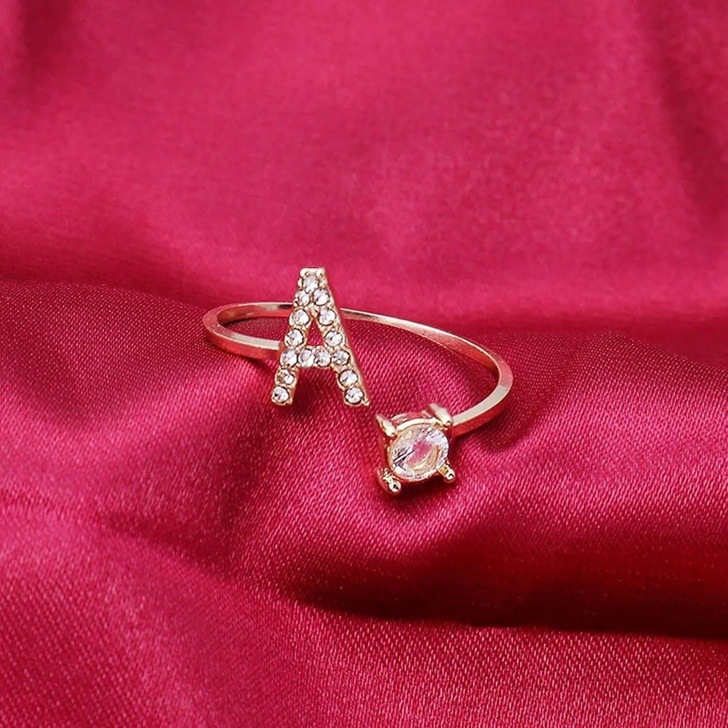 💍 ¡50% DE DESCUENTO AHORA! ❤️ Anillo con inicial de amor: personalizado, ajustable y perfecto como regalo significativo para ti o para un ser querido ✨