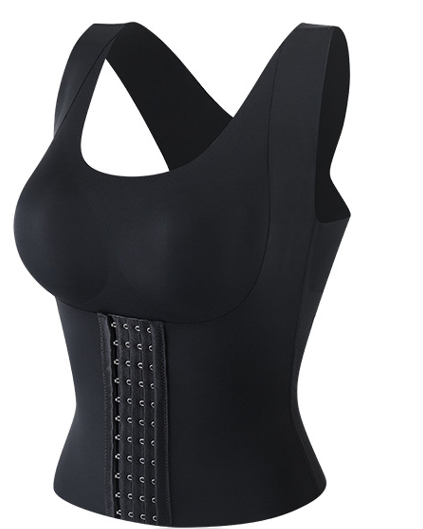 Corsé de Compresión Doble Comfort con Control de Abdomen Sin Costuras y Soporte para la Espalda