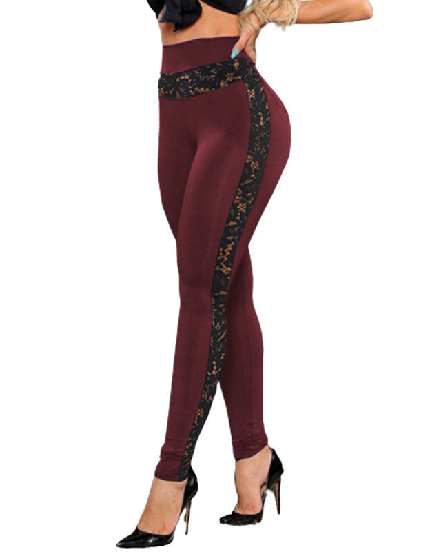 Pantalones Leggings de Malla Transparente con Cintura Alta, Efecto Levanta Glúteos, Aberturas Huecas para Yoga, Gimnasio y Jogging