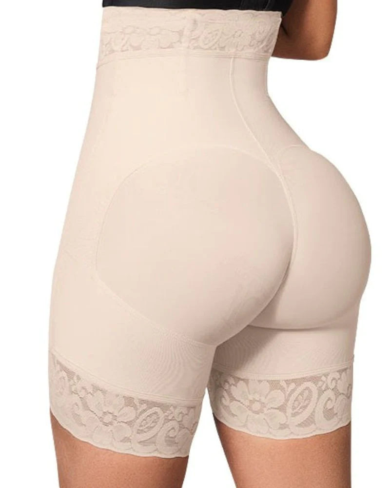 Shapshe® Short Moldeador con Cierre Levanta Glúteos de Cintura Alta con Detalle de Encaje