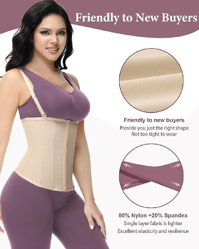 Shapshe® Faja Cinturilla Moldeadora de Uso Diario con Tirantes Removibles Corset Ajustable para Control de Abdomen