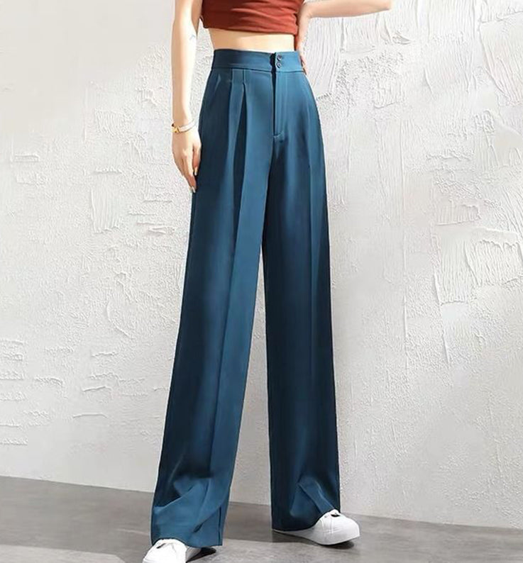 💞 Pantalones Informales de Pierna Ancha para Mujer – Estilo Cómodo y Elegante para Todos los Días ✨👖