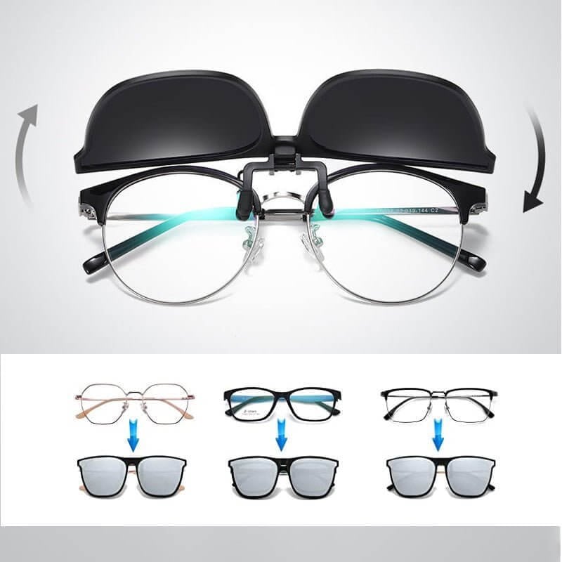 New Polarized Clip-on Flip Up Sunglasses (en inglés)