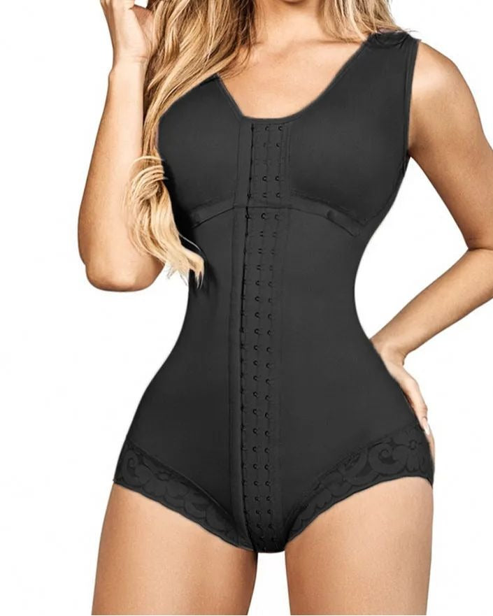 Shapshe® Faja Moldeadora con Soporte para Senos y Cierre de Ganchos para Mujer, Control de Abdomen, Body Triangular