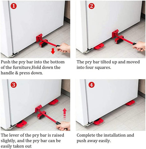 🔥✨ Mueble con Sistema de Elevación – 4 Bloques Deslizantes, Capacidad de Carga de 150kg y Rodillos para Proteger el Piso 🏠🔧