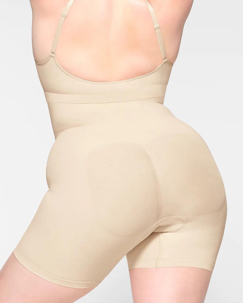 Shorts moldeadores sin costuras de cintura alta para control de abdomen y efecto adelgazante