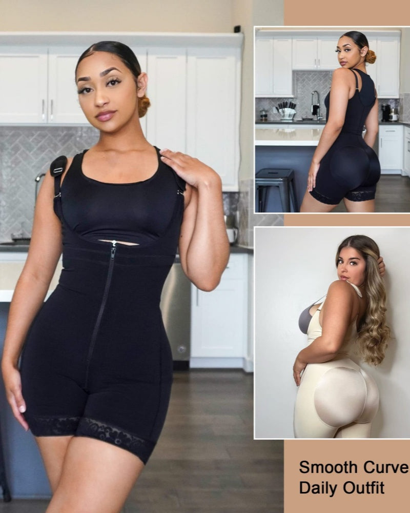 Shapshe® Fajas Moldeadoras con Tirantes Ajustables Control de Abdomen Levantacola Shapewear