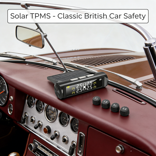 ⏰ ¡Oferta Limitada 50% OFF! 🔥 Monitor Solar de Presión de Neumáticos para 4 Ruedas – Pantalla en Tiempo Real y Seguridad al Conducir 🚗☀️📊