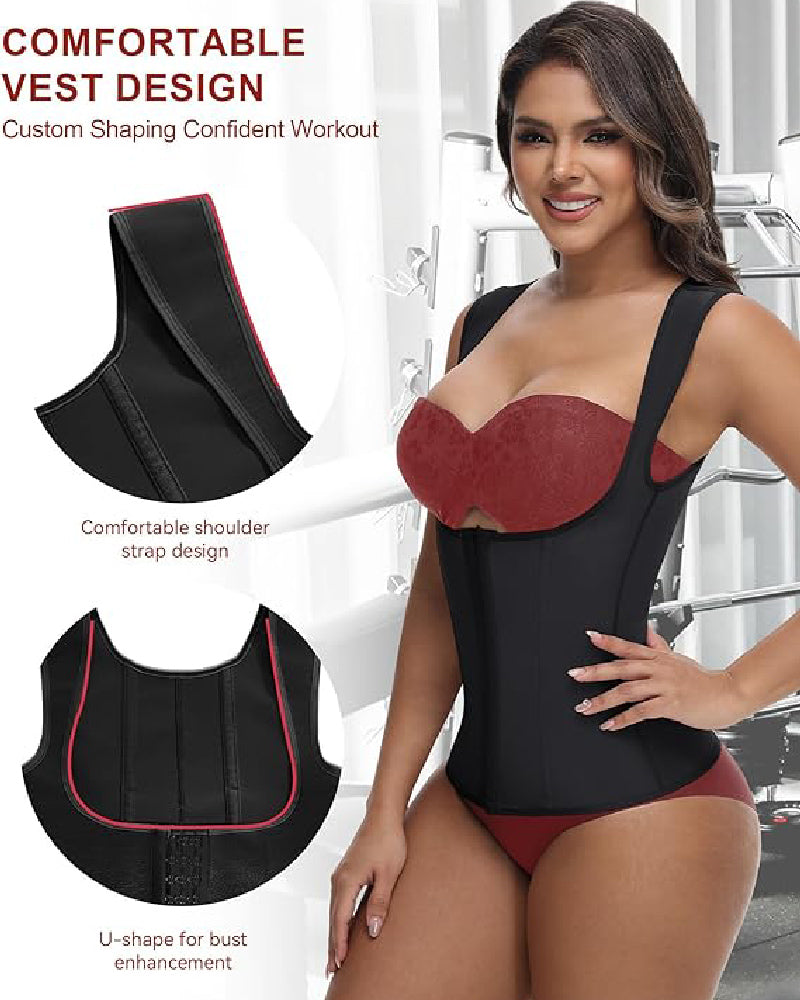 Shapshe® Chaleco Moldeador de Cintura Sin Costuras con Control Abdominal, Corsé de Compresión para Entrenamiento