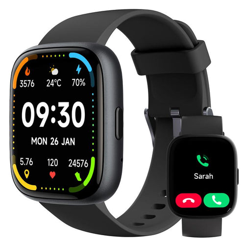 ⌚🌟 Reloj Inteligente Unisex: Llamadas, 100+ Modos Deportivos, Seguimiento del Sueño y Resistencia al Agua IP68 📱💪