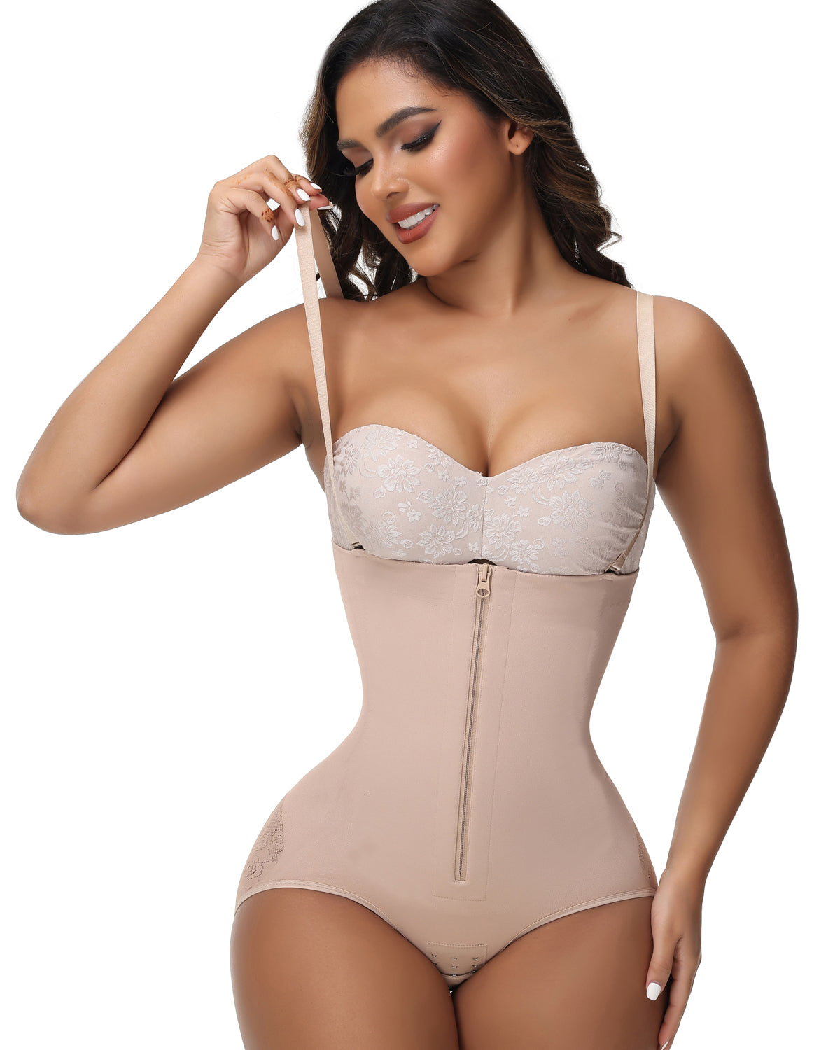 Shapshe® Shorts Faja Moldeadora de Alta Compresión con Cierre, Levanta Glúteos y Control de Abdomen