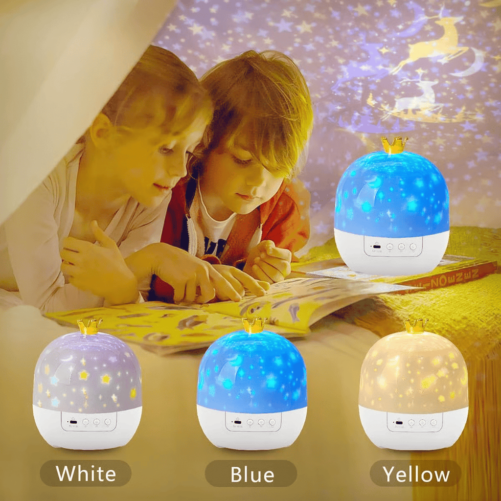🌙 Proyector Nocturno Infantil – 15 Películas, Luz Suave y Carga por USB, Perfecto para Dormir o Jugar 🎥✨