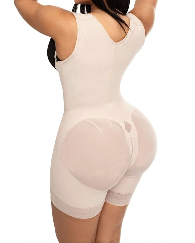 Shapshe® Faja Moldeadora de Compresión Firme con Escote Abierto, Levantacola y Control de Abdomen