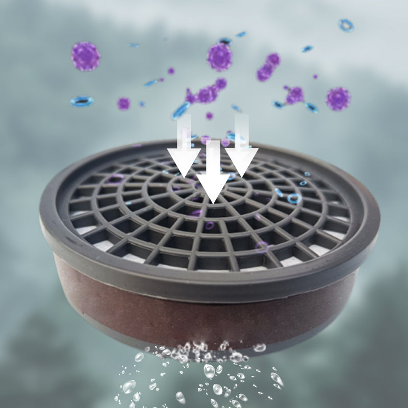 🛡️ Máscara de Seguridad con 2 Filtros de Carbón y Sello EPDM – Protección Contra Gases, Anti-Fugas y Doble Función para Industrias ⚡🔄