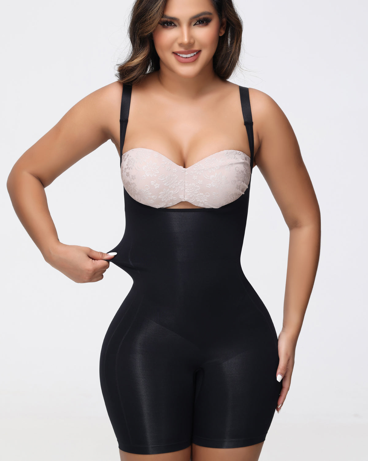 Shapshe® Body Moldeador Sin Costuras con Escote Abierto y Control de Abdomen