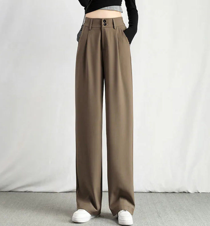 💞 Pantalones Informales de Pierna Ancha para Mujer – Estilo Cómodo y Elegante para Todos los Días ✨👖