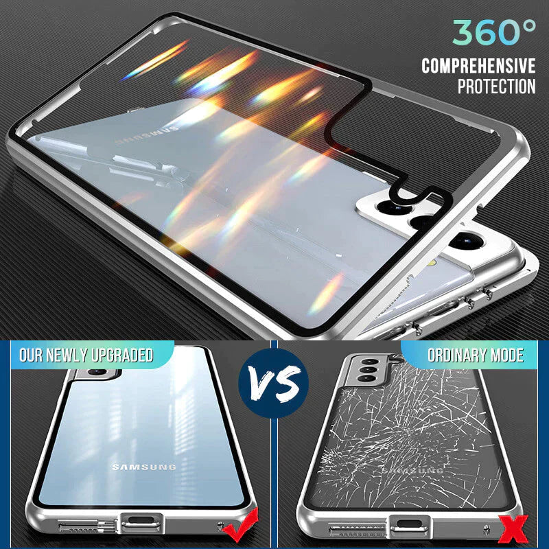 Funda magnética de doble hebilla para Samsung