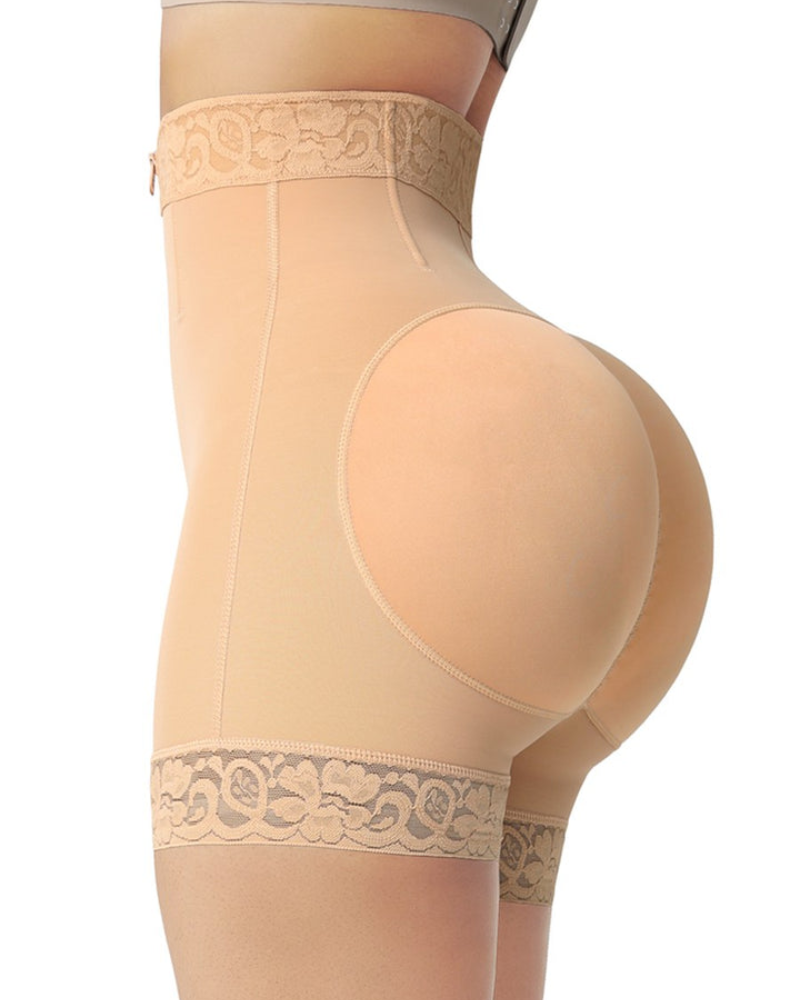 Shapshe® Short moldeador con cinturilla media, control de abdomen, cierre frontal, alta compresión y levantador de glúteos