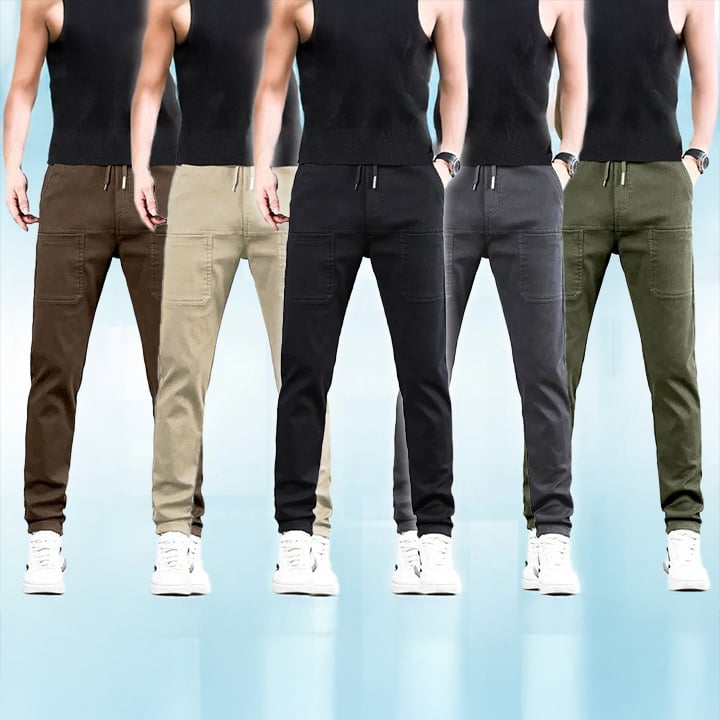 🔥👖 Pantalones Cargo Altos, Elásticos y Duraderos con Múltiples Bolsillos 💼✨