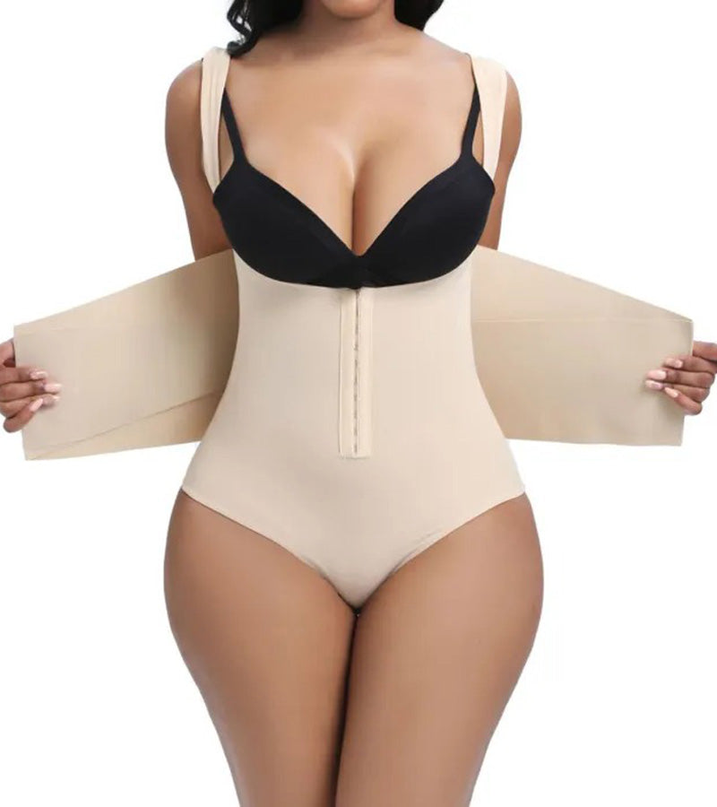 Mujer Body Faja Tanga de Control Abdominal con Espalda Baja y Cinturón Reforzado