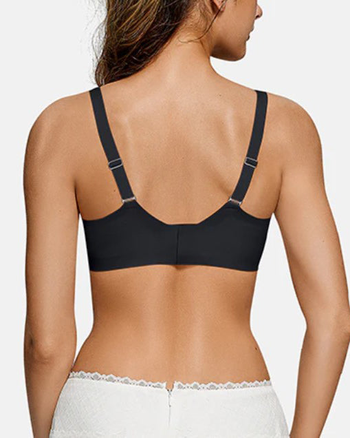 Sostén inalámbrico push up para mujer, sin costuras, transpirable y de un solo color