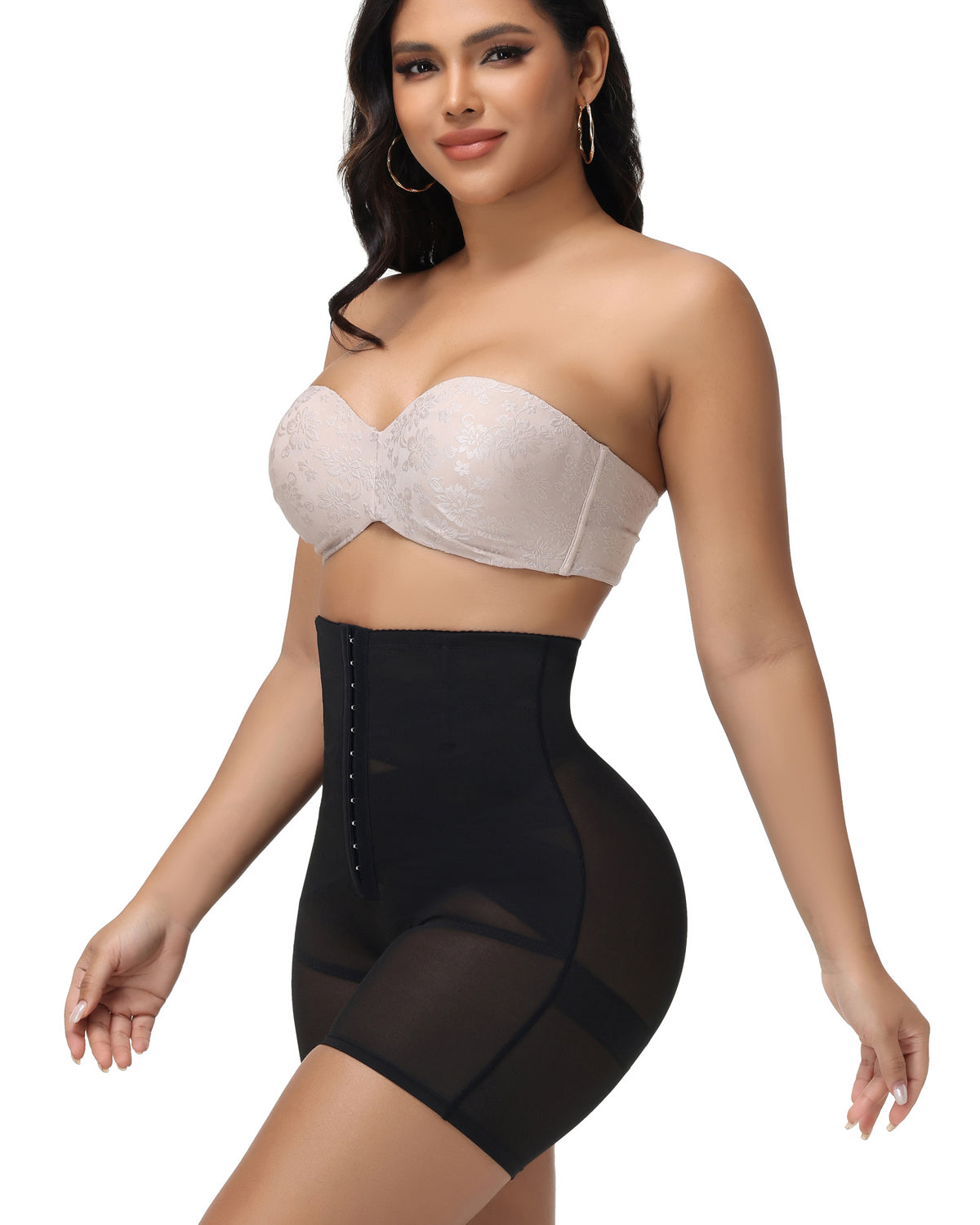 Shorts moldeadores de malla Shapshe® de cintura alta con control de abdomen (Preventa)