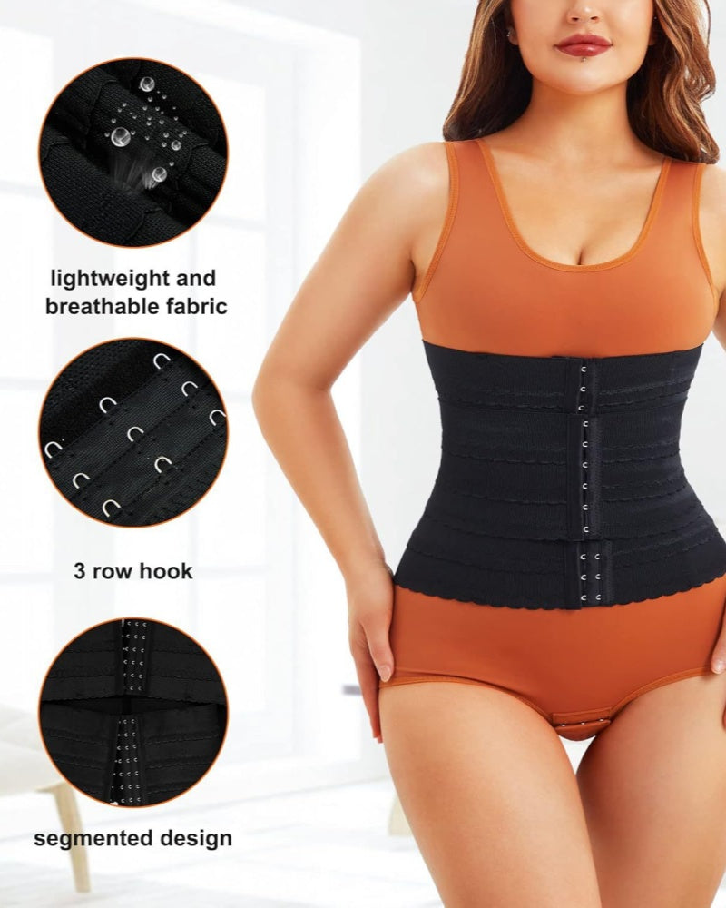 Entrenador de Cintura para Control de Abdomen y Pérdida de Peso con Hebilla para Fitness Deportivo