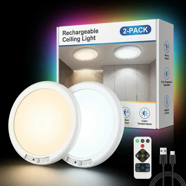 ⏰🔥 ¡50% DE DESCUENTO POR TIEMPO LIMITADO! 💡 Luz LED Recargable con Sensor de Movimiento – Ilumina tu Hogar de Forma Inteligente ✨🏠
