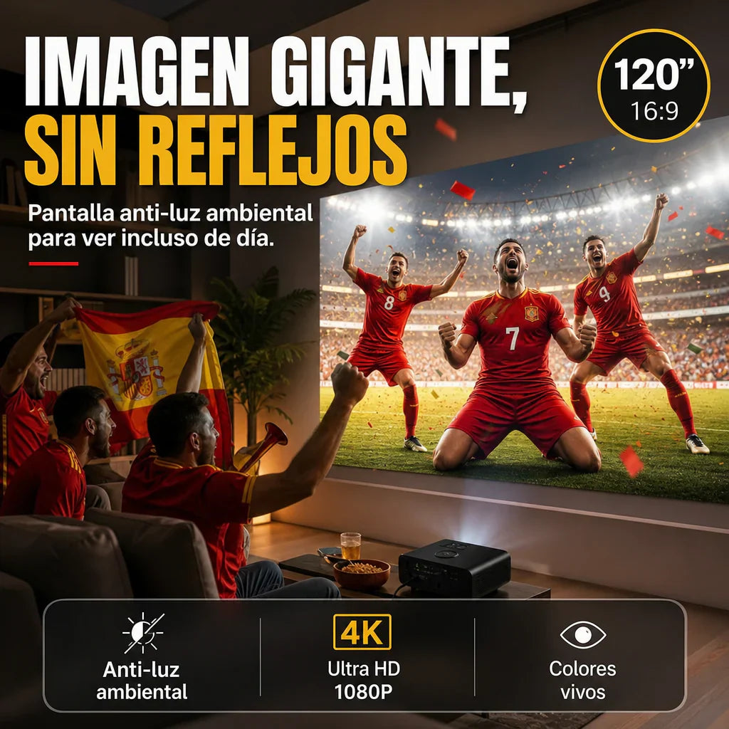 ⚽️🔥 ¡MEGA OFERTA MUNDIAL! Pantalla de Proyección Antiluz 16:9 – 50% OFF
