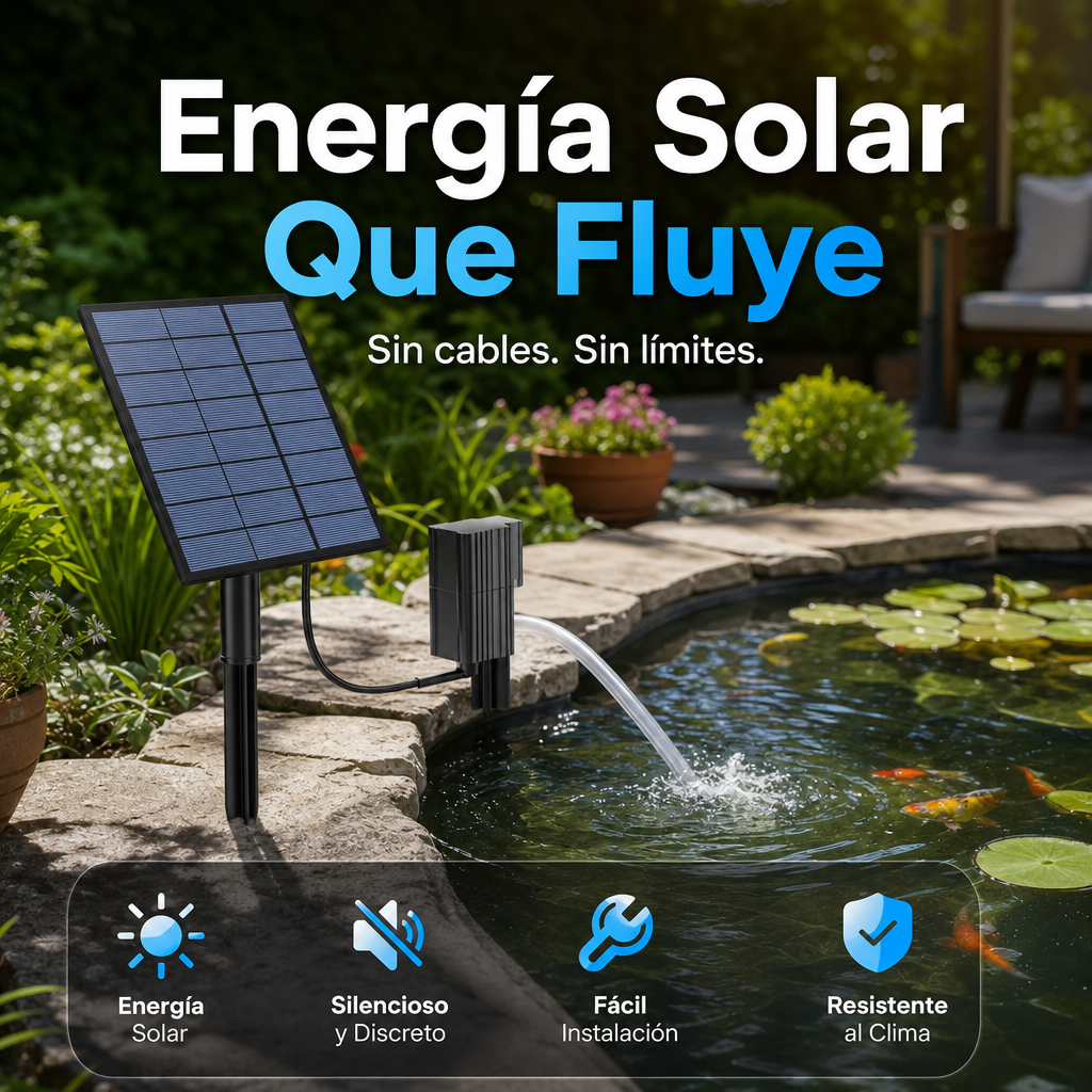 🔥🌞 ¡50% DE DESCUENTO! Aireador Solar para Estanques – Oxígeno Natural 24/7 para tus Peces 🐟💧