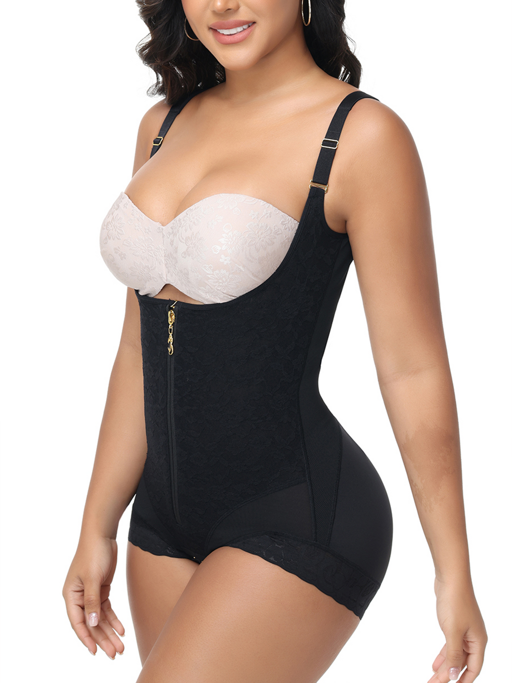 Shapshe® Body moldeador de encaje con escote abierto Columbia